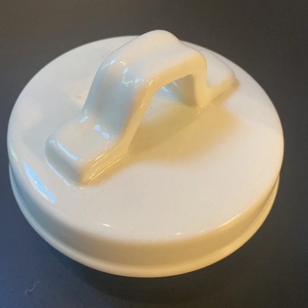 RAE DUNN HOLD medium 8” ceramic canister snack jar